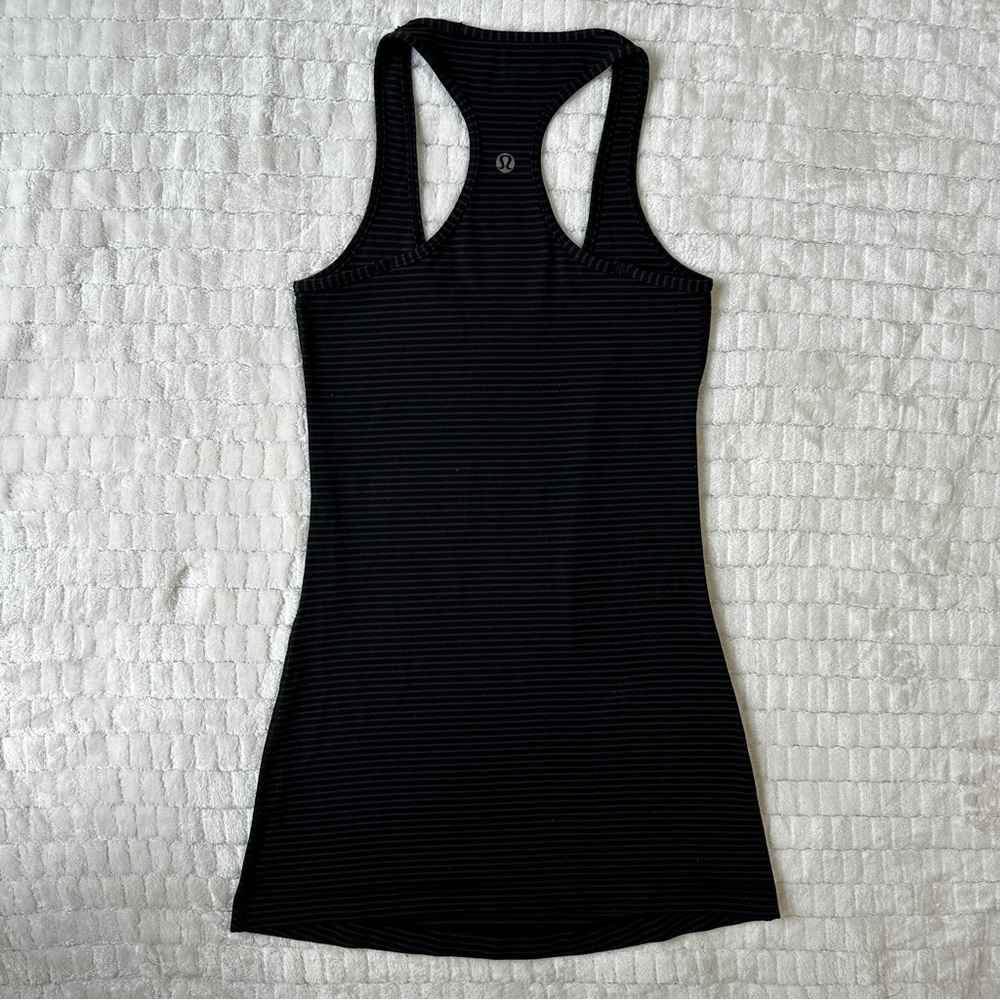Black striped Lululemon tank top